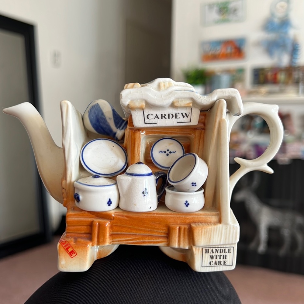 Vintage Paul Cardew Made in England China Market Stall Teapot